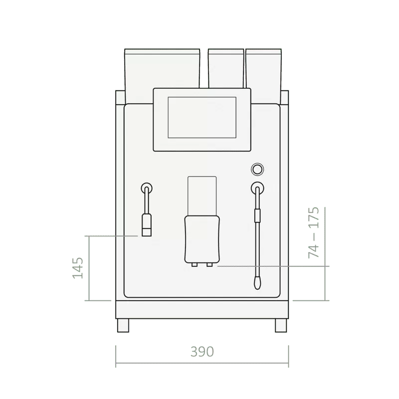 Rex Royal S2 - 2Milk Compact Foam & Instant - Kaffeemaschine Vollautomat