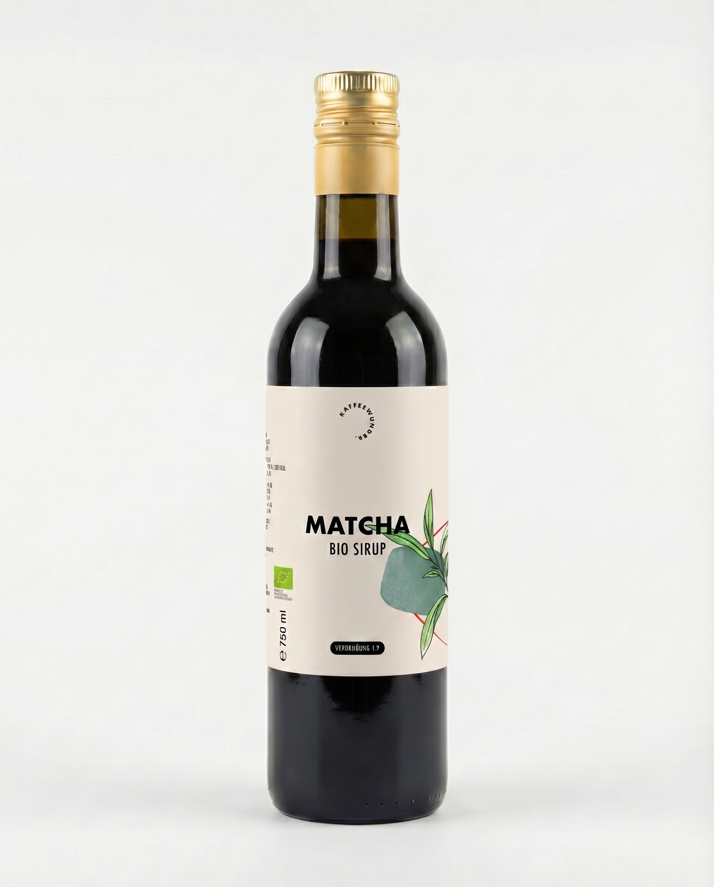 Kaffeewunder Bio Matcha Sirup 750ml – Österreichische Bio-Qualität