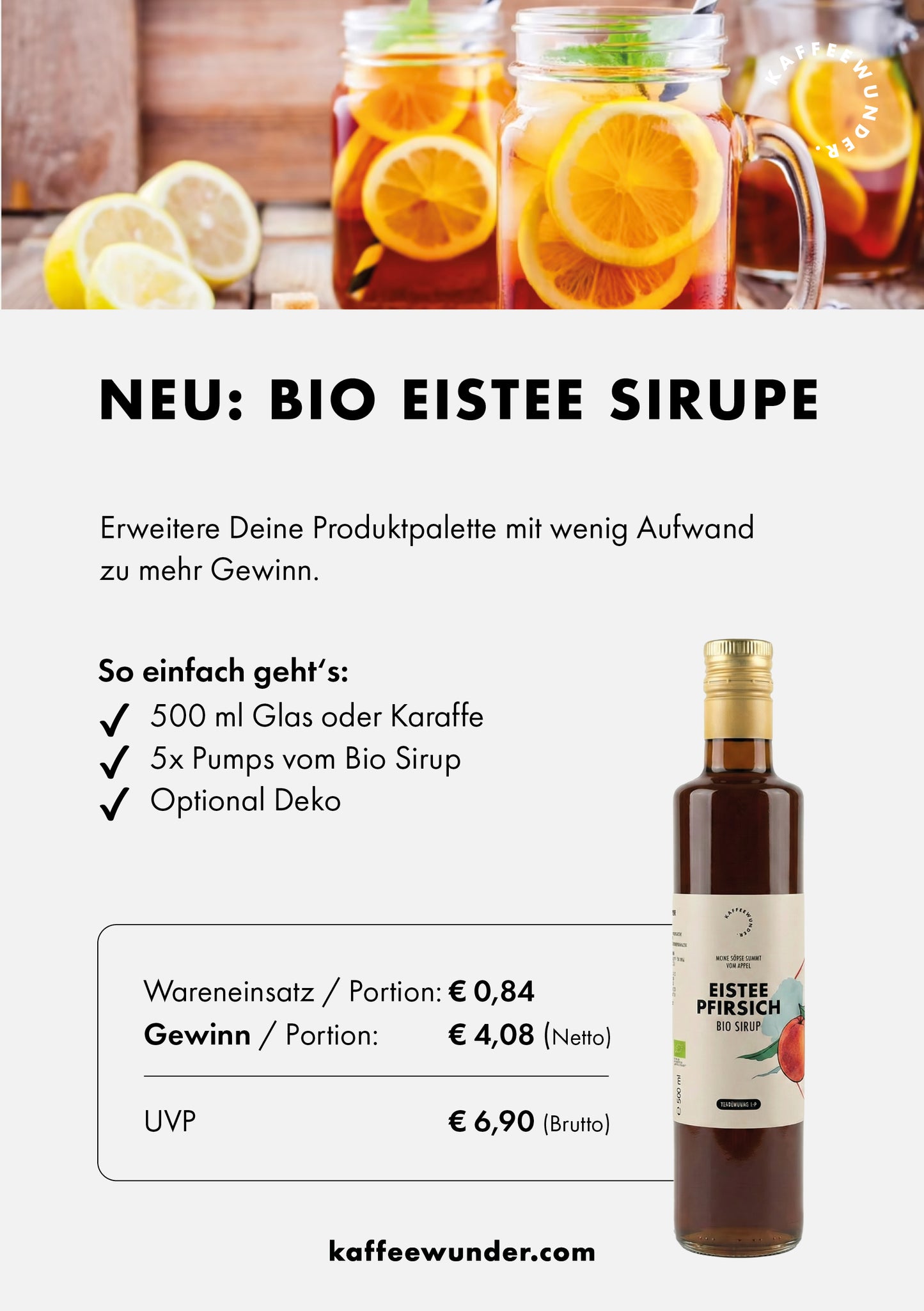 Kaffeewunder Bio Sirup Alpenkräuter 500ml – Österreichische Bio-Qualität