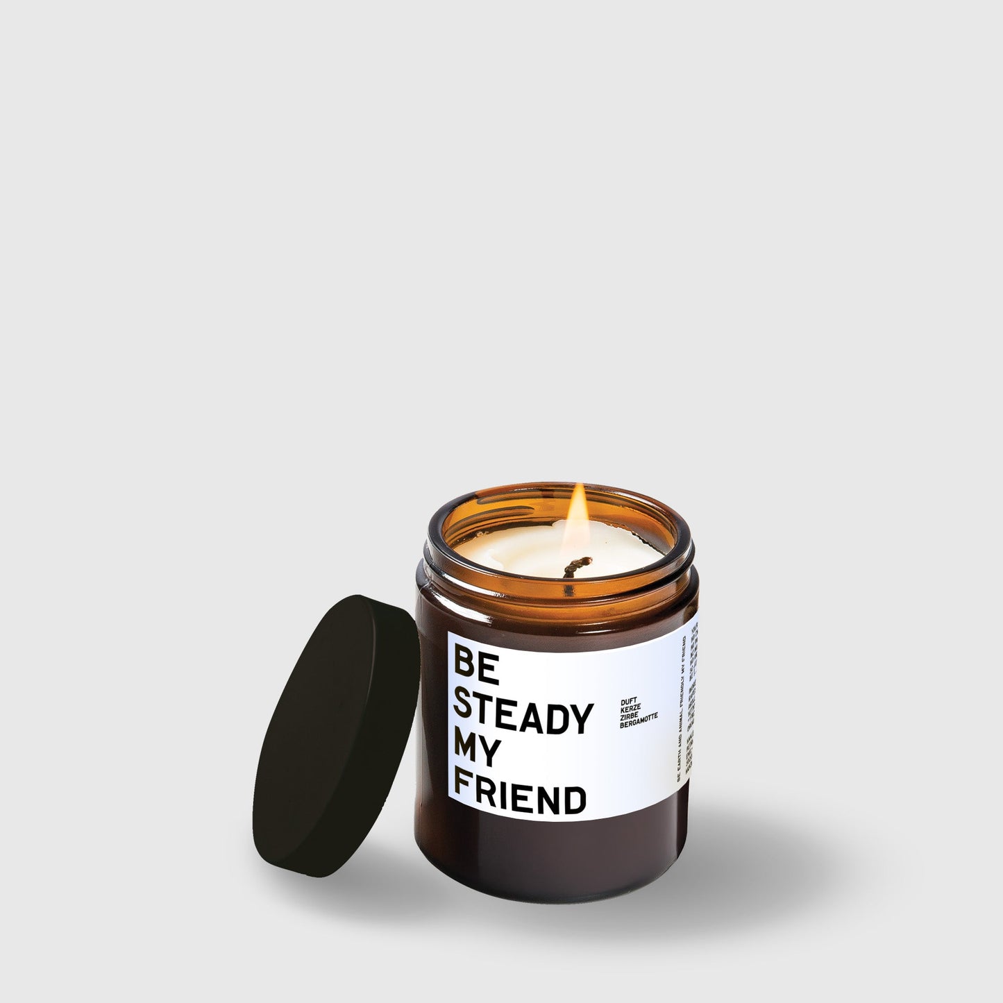 BE STEADY Duftkerze Bergamotte Zirbe 120ml