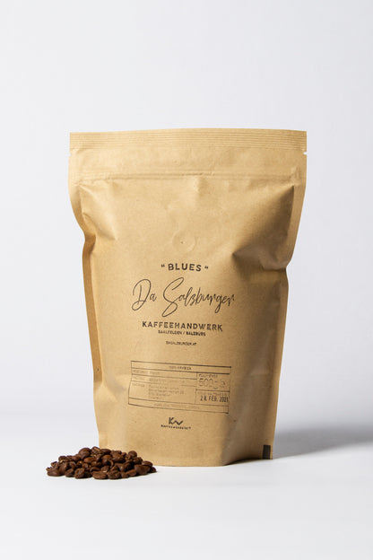 Da Salzburger coffee "BLUES" (100% Arabica coffee beans / French Roast / 500g)